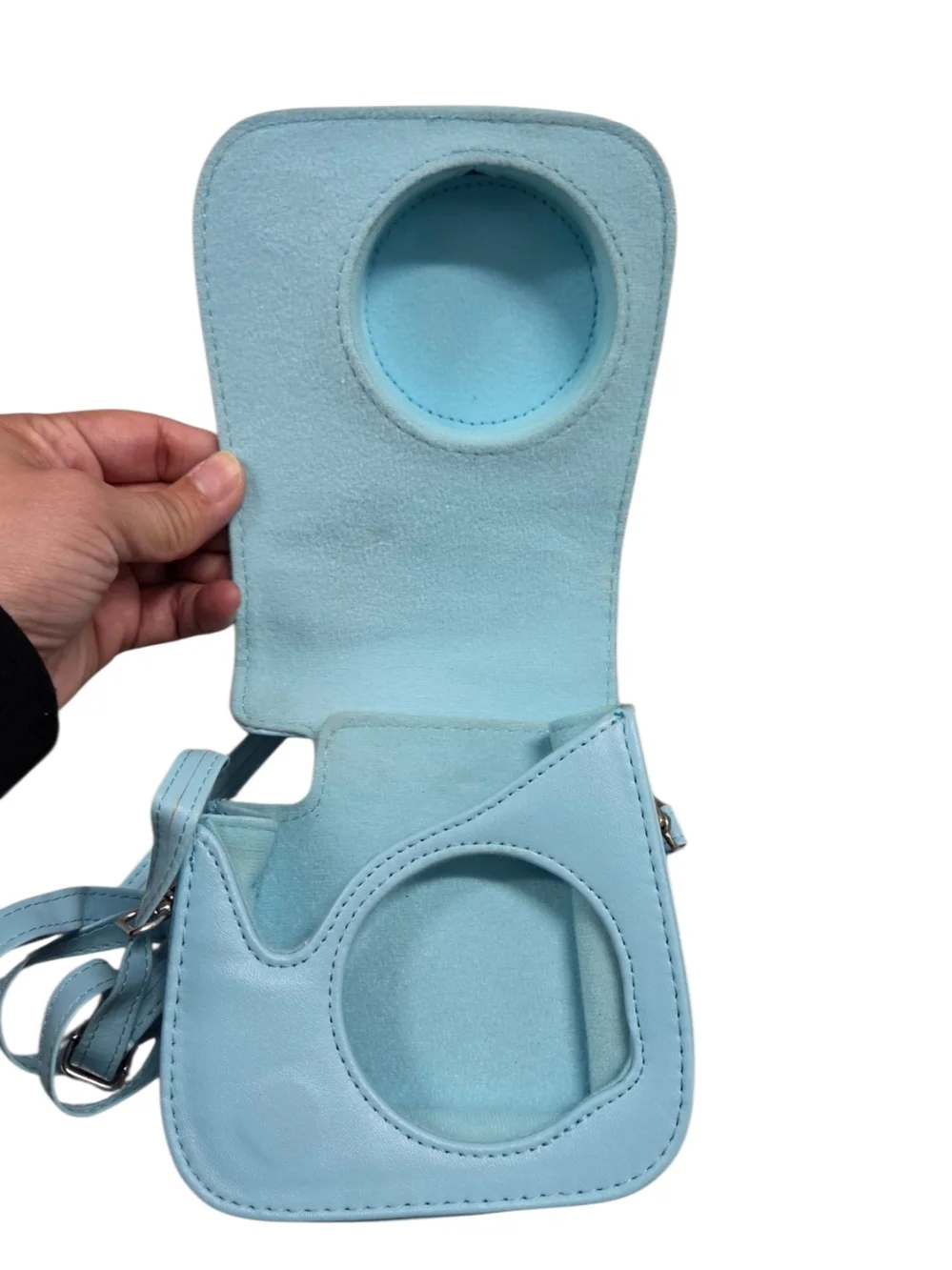Instax Light Blue Crossbody Camera Bag